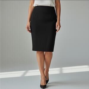 Cynthia Steffe Black Midi Skirt